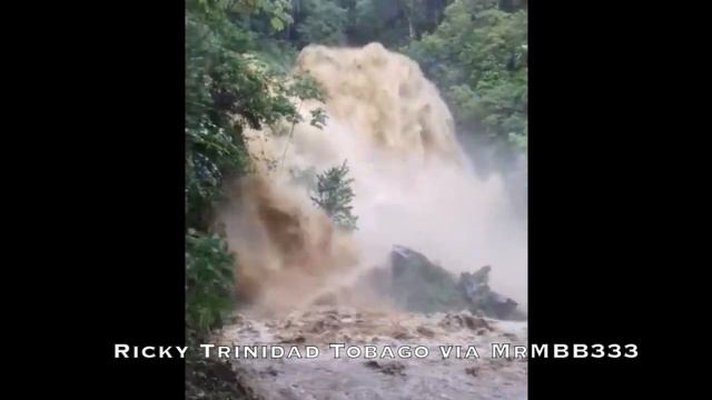 Water GUSHING so hard almost appears to be coming OUT of the ground - Trinadad Tobago смотреть онлайн