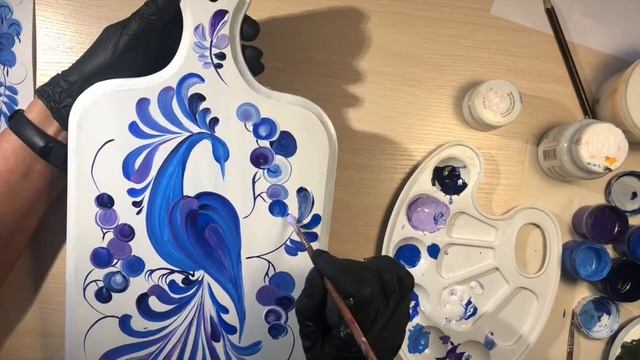 Мастер-класс «Синяя птица» по мотивам гжельской росписи смотреть онлайн