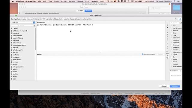 FileMaker JSON Functions смотреть онлайн