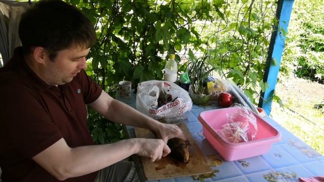 Коптим рыбу . ТРЕШ , смотреть до конца! смотреть онлайн