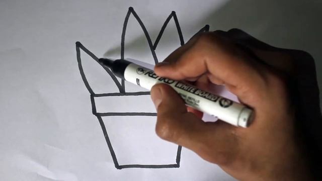 How To Draw Cute Aloe Vera Plant in Pot || Cute Drawings смотреть онлайн