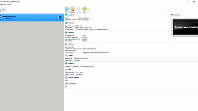 Setting up a new Virtual Machine for Fedora Workstation Linux in Oracle VM VirtualBox 6.1.xx смотреть онлайн