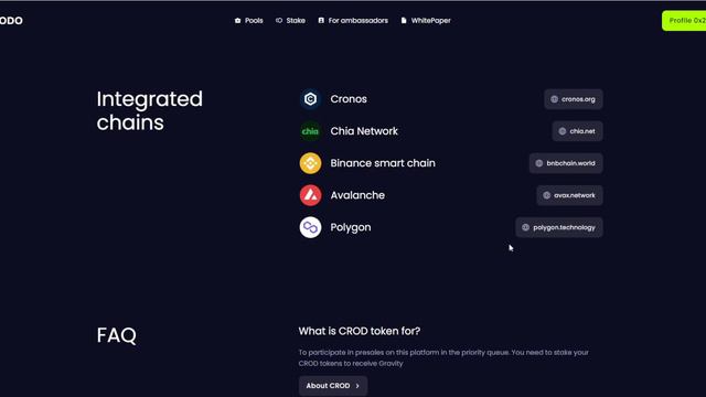 Crodo мультичейн платформа смотреть онлайн