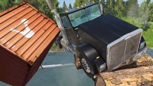 Тачки против бревенчатого моста #2 – BeamNG.Drive