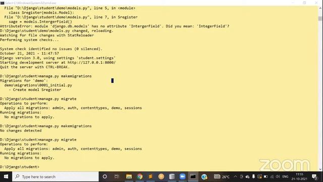 Django Sample Model Class Day 5 смотреть онлайн