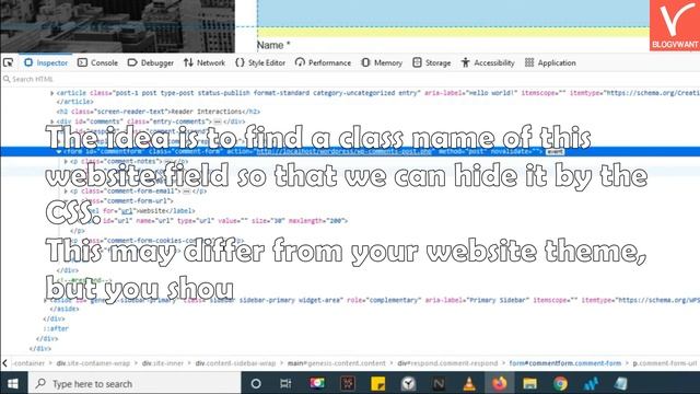 How to Remove Website Field from WordPress Comments by Editing CSS смотреть онлайн