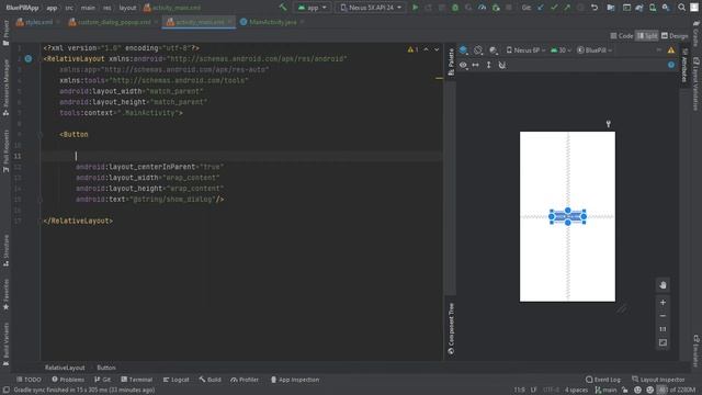How to create custom dialog in Android Studio - Java (FAST!) смотреть онлайн