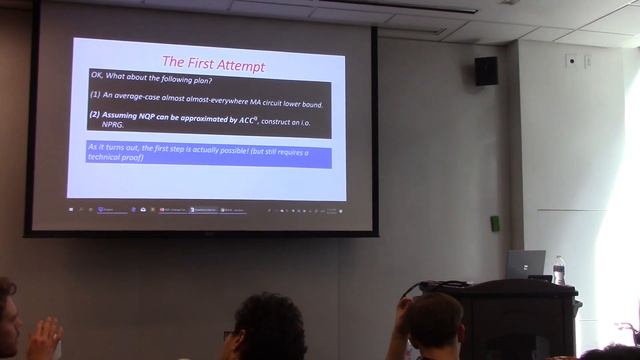 Lijie Chen on Non-deterministic Quasi-Polynomial Time is Average-case Hard for ACC Circuits смотреть онлайн