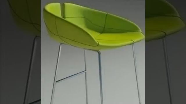 3D Model Fjord Bar Stool High Green Review смотреть онлайн