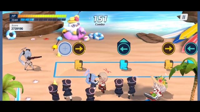 [Blue Archive] Head Perfect Hina's Summer Break Event Mini Game [Summer Bounce] Hard - Gameplay смотреть онлайн