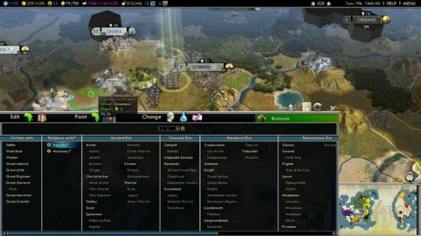 In-Game Editor for Civilization V Mod Spotlight