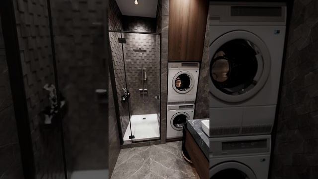 Bathroom design interior 360 panorama video. Дизайн санузла смотреть онлайн