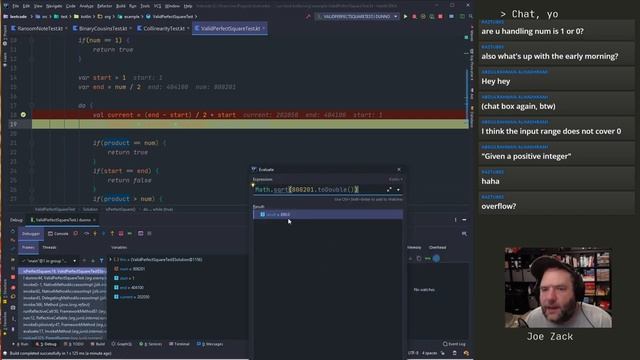 Live Coding: Square root without a lib? смотреть онлайн