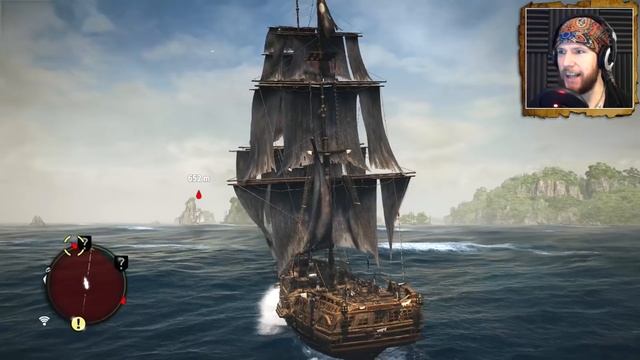 EPIC SEA BATTLE AGAINST 3 FRIGATES & A HUNTER! смотреть онлайн