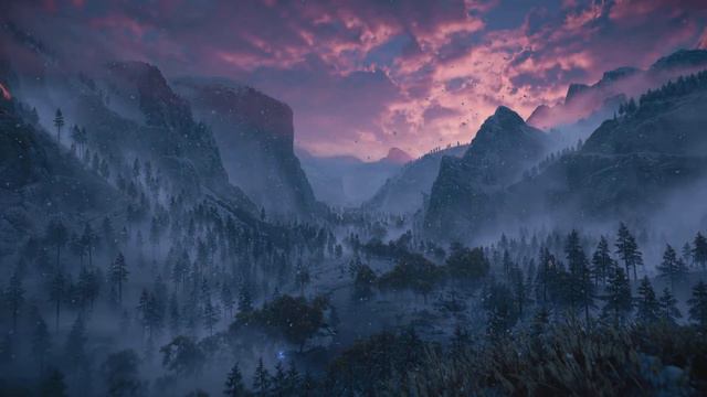 Horizon Forbidden West Yosemite valley timelapse смотреть онлайн