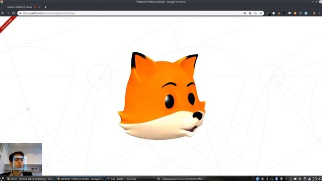 Weboji demo - JavaScript/WebGL animated emoticons смотреть онлайн