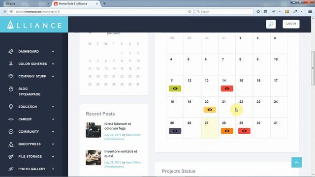 Alliance - Intranet Extranet WordPress Theme+Download смотреть онлайн