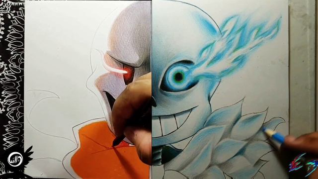 Drawing - Papyrus VS Sans ( WillD VS EvanD ) UNDERTALE смотреть онлайн