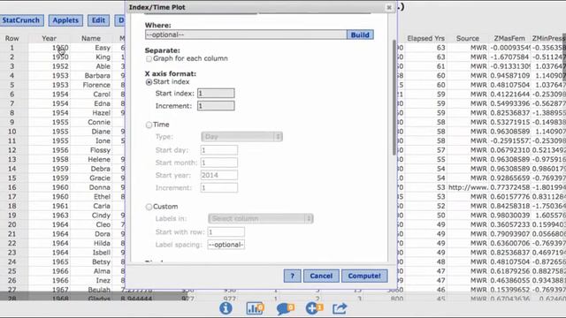 Creating Various Graphs (StemLeaf, Time, BoxWhisker) in StatCrunch смотреть онлайн