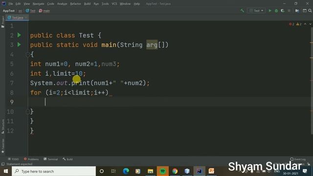 How to generate Fibonacci series number in java || Shyam Sundar смотреть онлайн