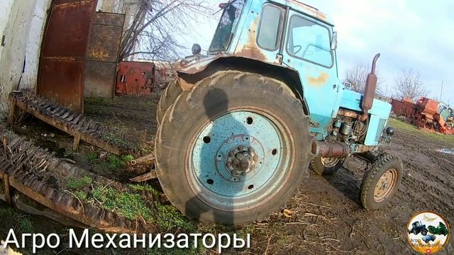 ЗАПУСК на Тракторе МТЗ 80 после ремонта. смотреть онлайн