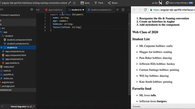 How to create and use an interface in Angular? Add multiple stylesheets to an angular component. смотреть онлайн