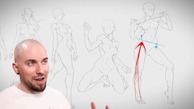 ✨ HOW TO DRAW DYNAMIC POSES - Tutorial for beginners смотреть онлайн