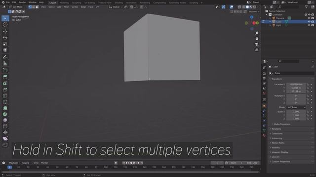 [3.2] Blender Tutorial: Change Pivot Point or Origin of an Object смотреть онлайн