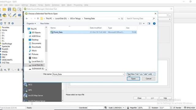 How to Create Shape file from Excel in QGIS || GIS in Telugu || смотреть онлайн