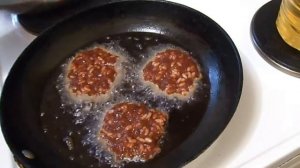 Печеночные оладьи с рисом (тефтели из печени, печеночники). Liver cutlets.
