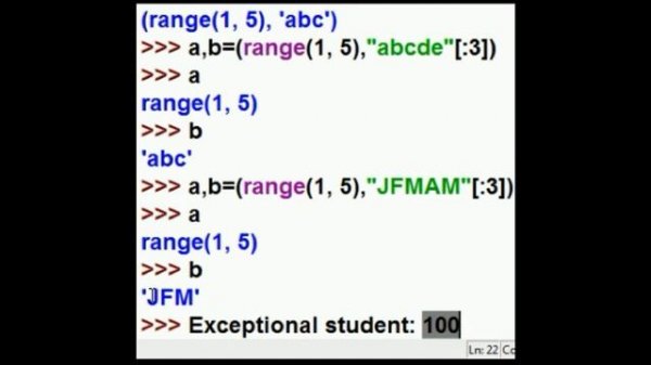 Python Tuple Unpacking, Dictionaries/List Comprehensions
