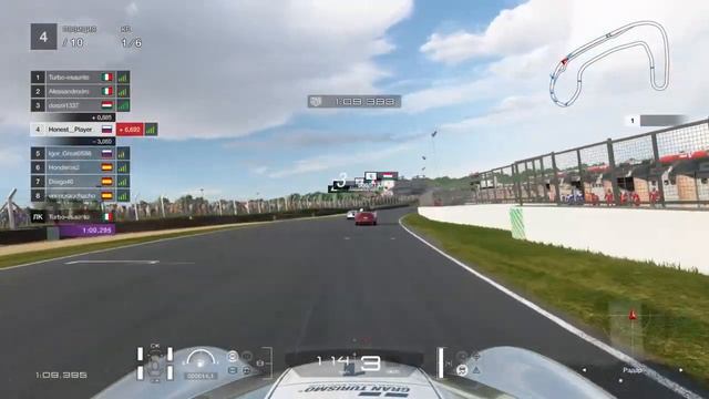 Honest Player. Gran Turismo Sport онлайн.Brands Hatch.Порш. МКПП впервые пробую) смотреть онлайн