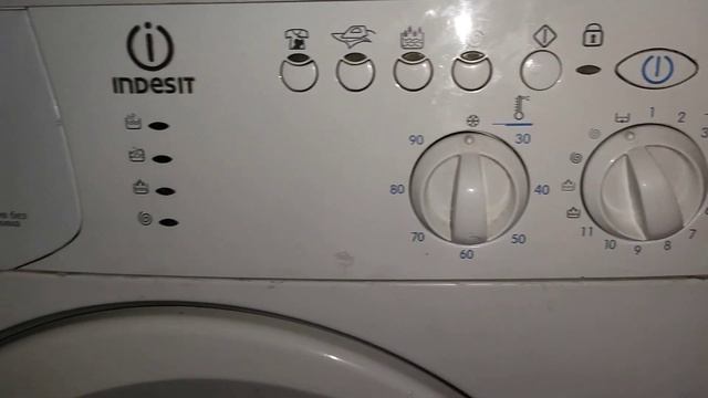 Indesit WISL 92 - idle wash 60 degrees смотреть онлайн