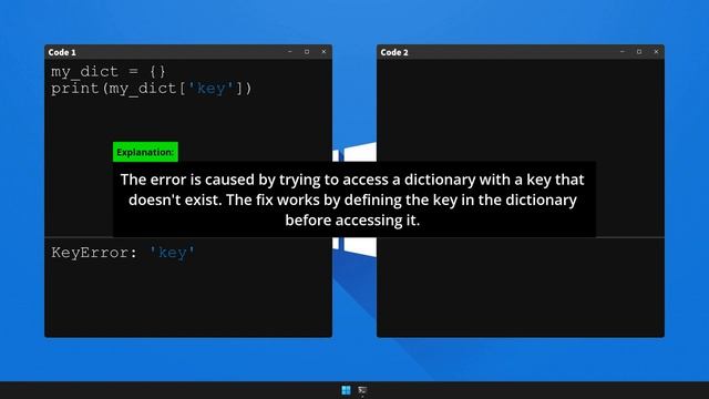 How to fix KeyError: 'key' in Python смотреть онлайн