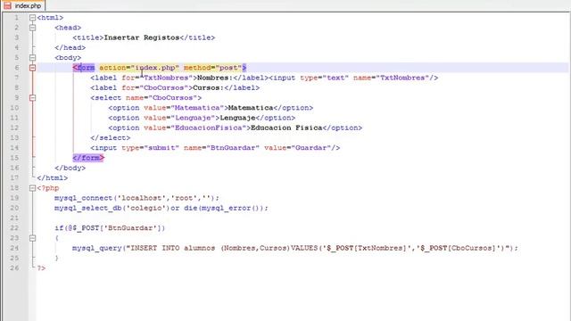 Insertar datos de un combobox a MySql con PHP смотреть онлайн