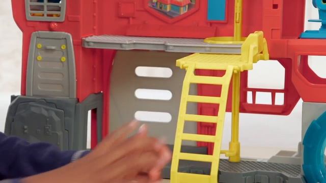 Трансформеры- спасатели Playskool Штаб Спасателей смотреть онлайн