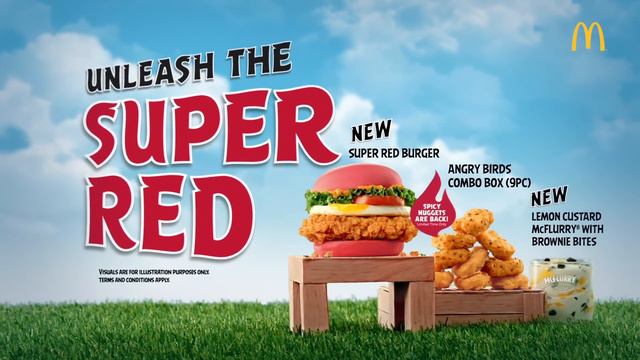 McDonald's Angry Birds | Super Red (Food) смотреть онлайн