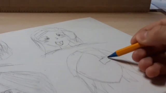 Рисую лицо аниме смотреть онлайн