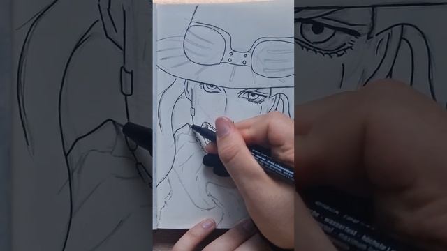 Drawing Gyro Zeppeli from JoJo's Bizarre Adventure! #anime #drawing #art #sketch #manga #jojo #gyro смотреть онлайн