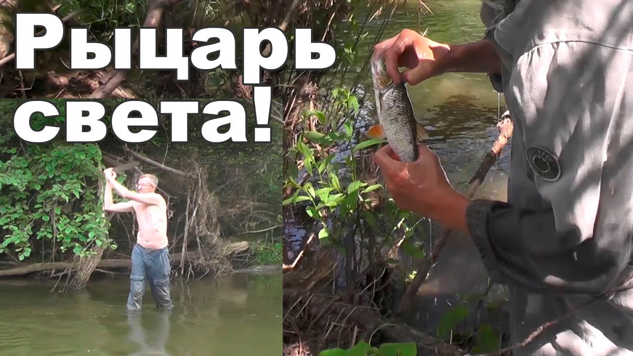 Рыцарь света! Ловля рыбы руками смотреть онлайн