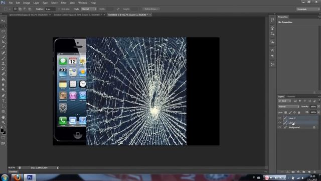 Photoshop CS6 broken Glass effect смотреть онлайн