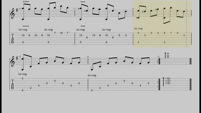 EASY Guitar Tutorial - Free Music Tab / #07 Sad Guitar - 绿野仙踪 / Trail Of Angel смотреть онлайн