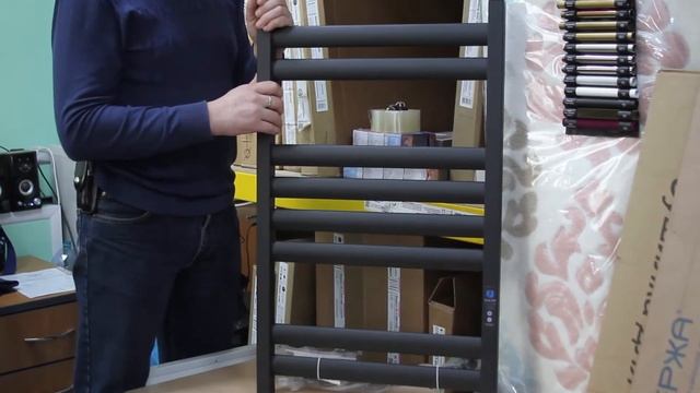 Полотенцесушитель электрический Navin ELLIPSE Digital 800x500 Черный матовый смотреть онлайн