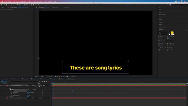Karaoke Text Animation in Adobe After Effects (2 Minute Tutorial) смотреть онлайн