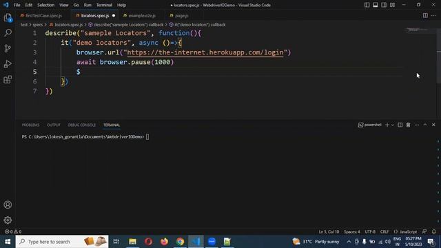 Part 5: Locators in WebDriverIO смотреть онлайн