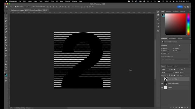 Create a 3D effect with the displacement filter | Adobe Illustrator & Photoshop смотреть онлайн