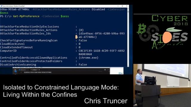 BSidesAugusta 2018 - Chris Truncer - Isolated to Constrained Language Mode смотреть онлайн