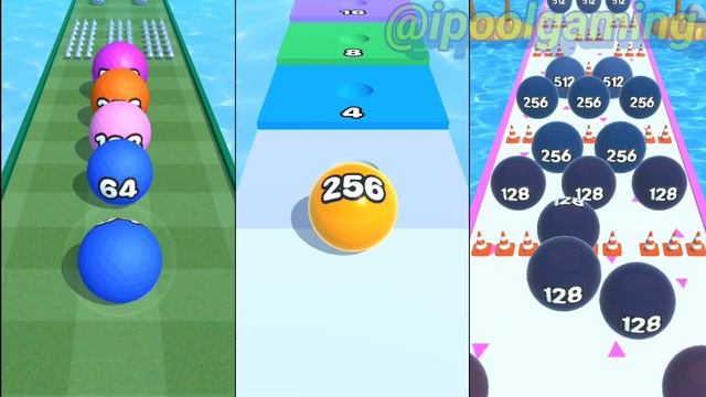 Ball Runner ?⚽ Ball Run ?? 2048 Runner Balls ⚾⚾⚾⚾ Gameplay Walktrough Android iOS смотреть онлайн