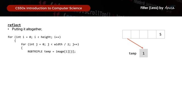 [2023] CS50 - (Week 4) Filter (Less) Solution | Walkthrough & Guide for Beginners | By Anvea смотреть онлайн
