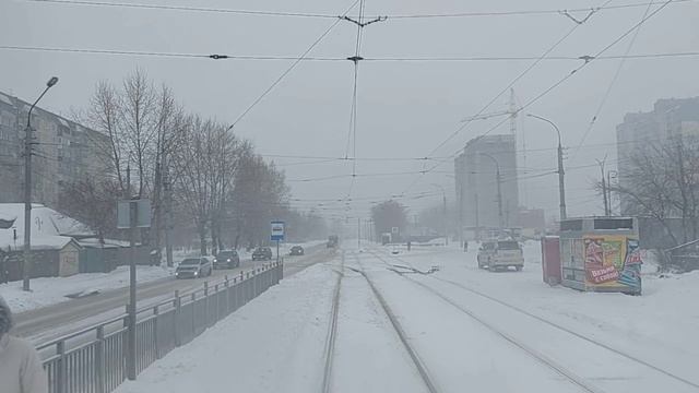 НОВОСИБИРСК 4К/ЗИМНЯЯ ПРОГУЛКА НА ТРАМВАЕ N2/МАРШРУТ М.ПЛОЩАДЬ МАРКСА- мкр ЧИСТАЯ СЛОБОДА/18.12.202 смотреть онлайн